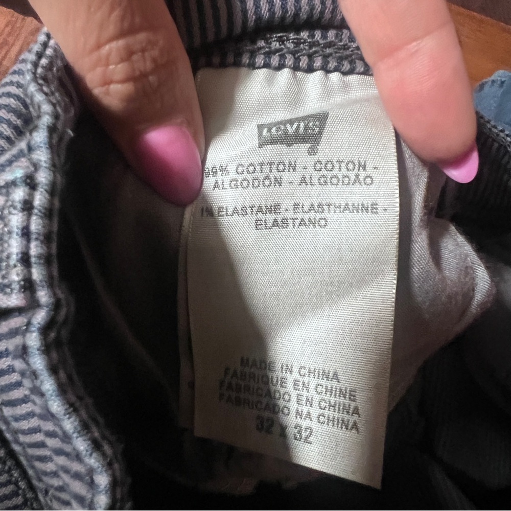 ✨Levi’s Women's Demi Curve Skinny Jeans – Size 32x32 – Low Rise – Striped - Picture 6 of 7